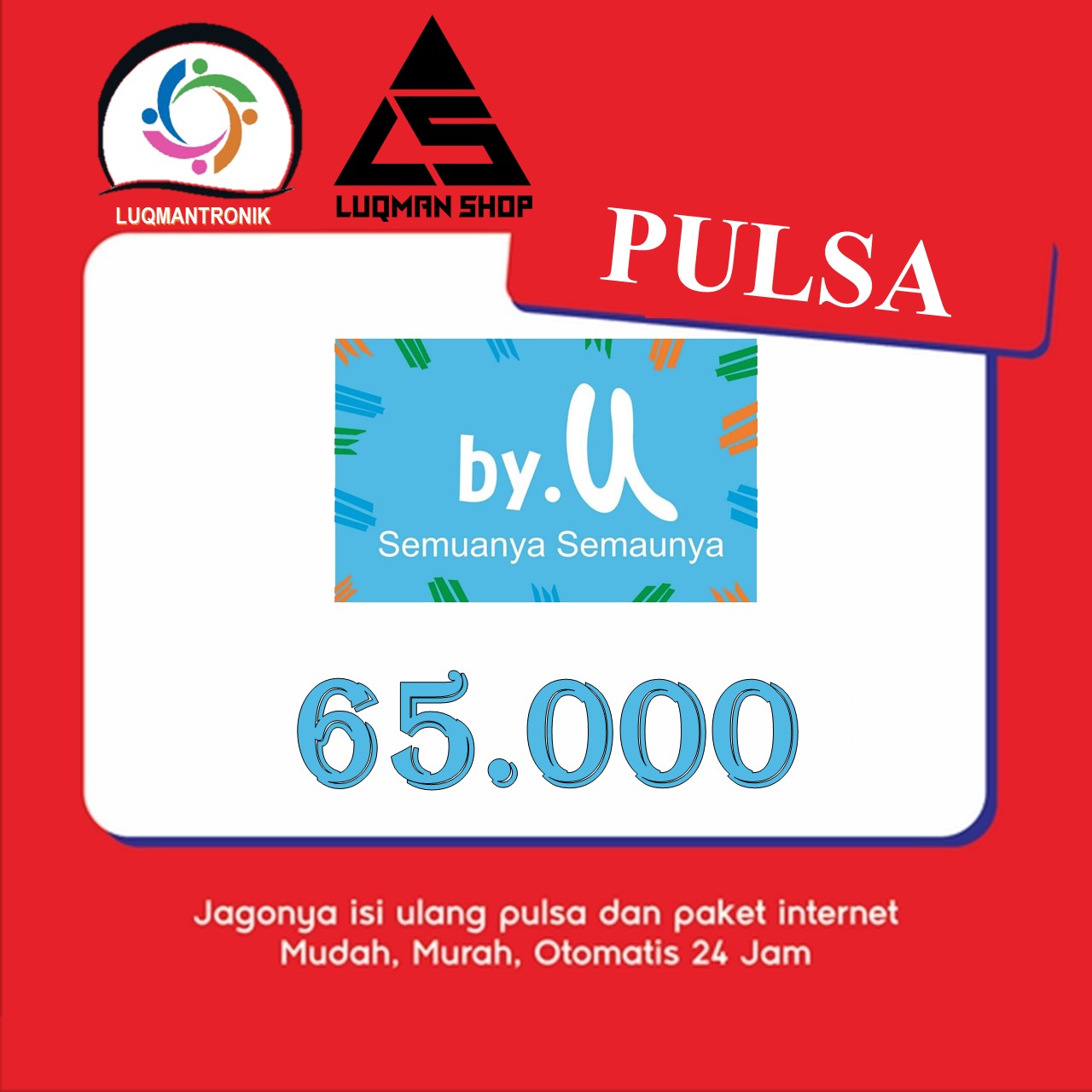 Pulsa by.U - pulsa by.U Rp 65.000