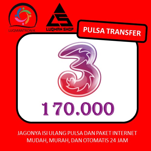 PULSA TRANSFER TRI - Pulsa TP Three 170.000
