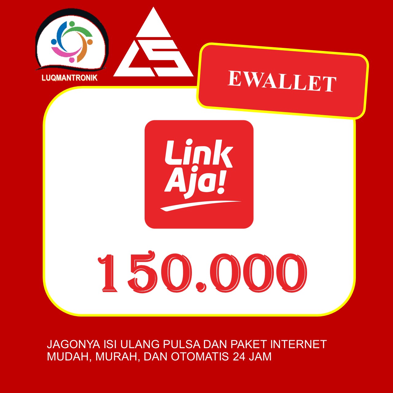 TOPUP EWALLET LinkAja - LINKAJA 150.000